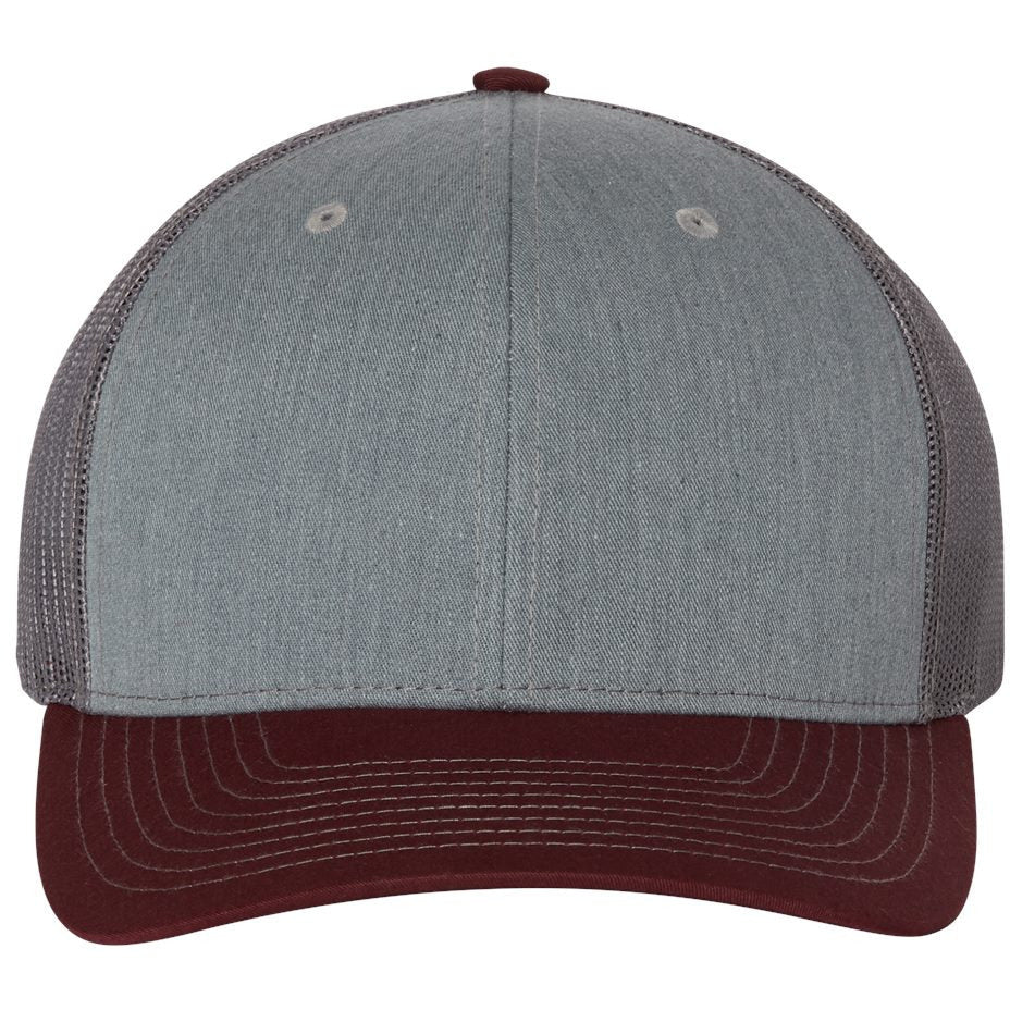 Heather Grey/ Charcoal/ Maroon