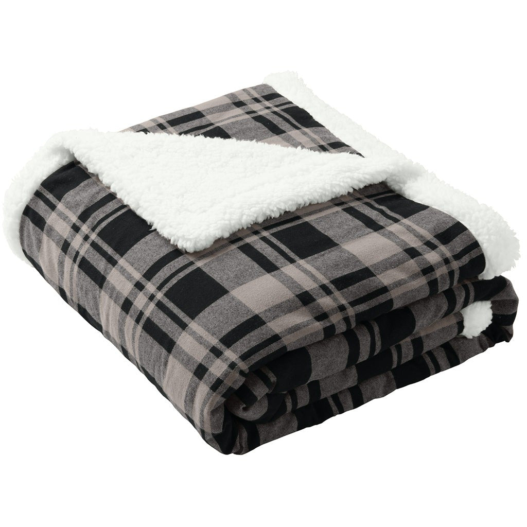 Black Uneven Plaid