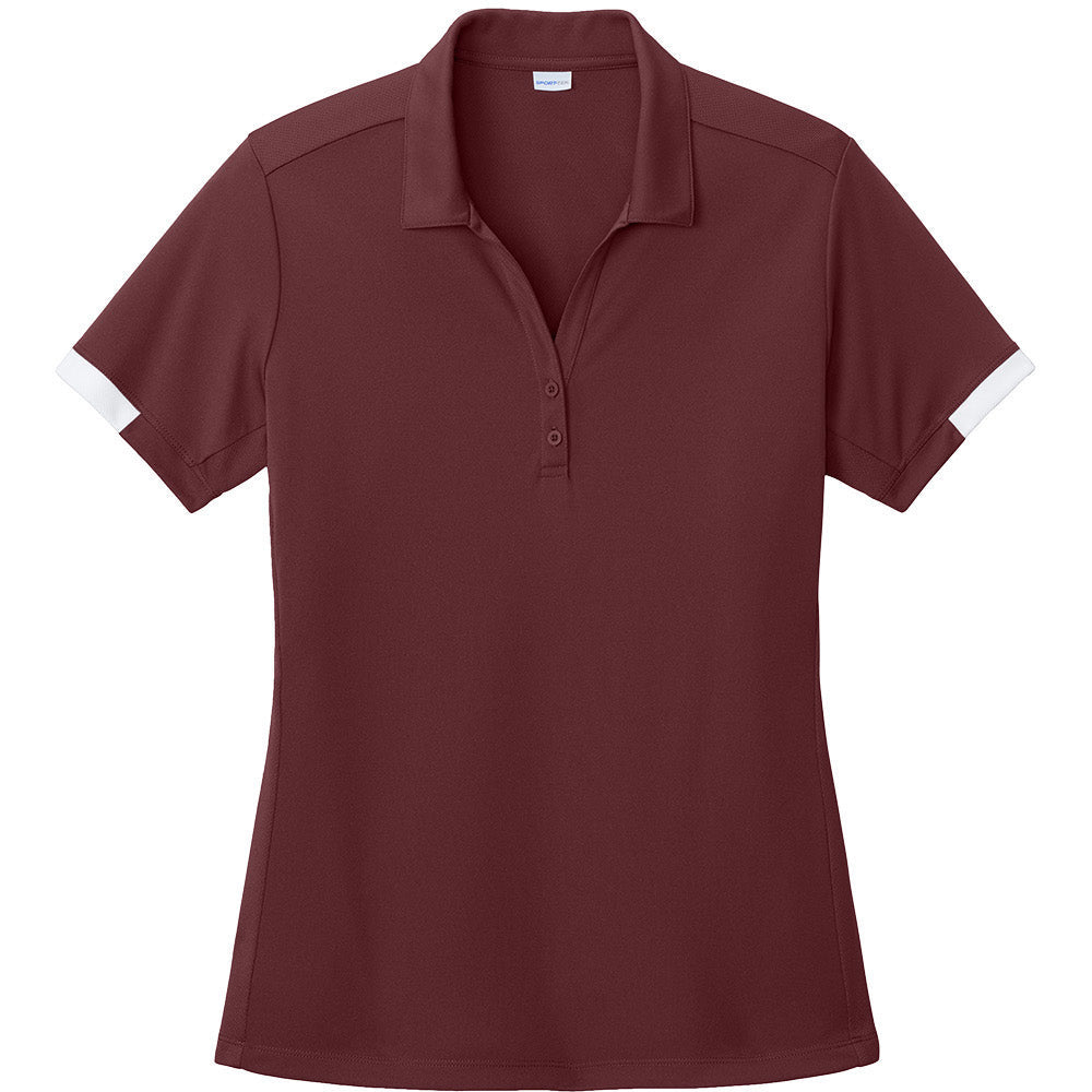 LST444-Maroon/ White