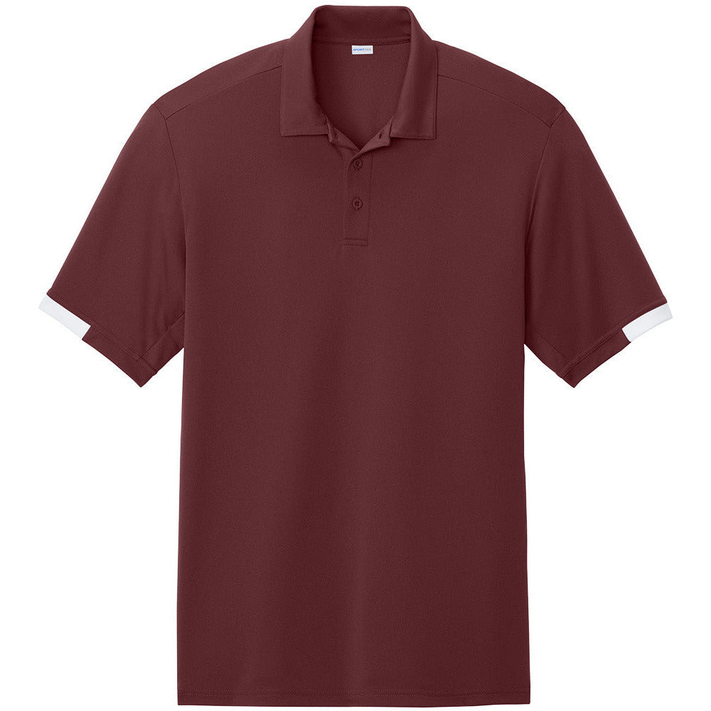 ST444-Maroon/ White