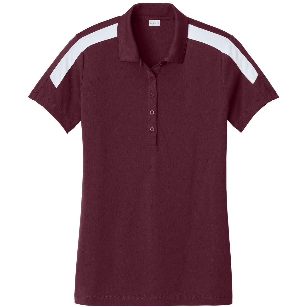 Maroon/ White